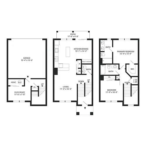 Floor plan Newberry Townhome