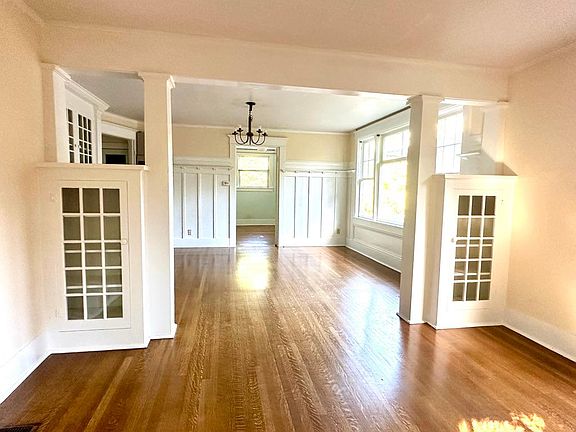 Living room and dining room
