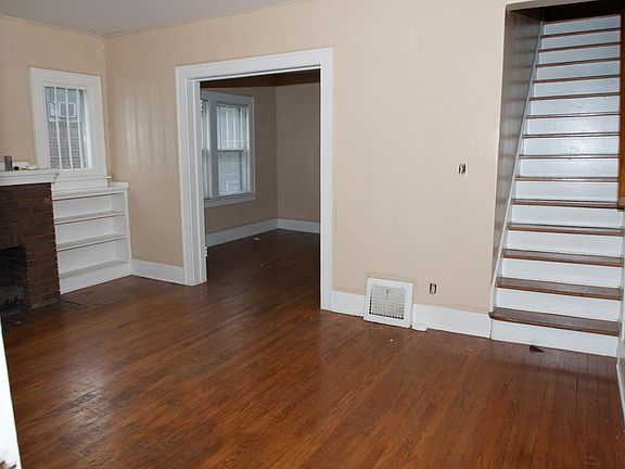 First floor living room w/ fireplace