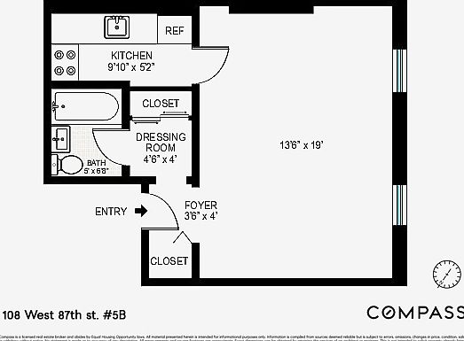 2nd image of 108 W 87th St APT 5B