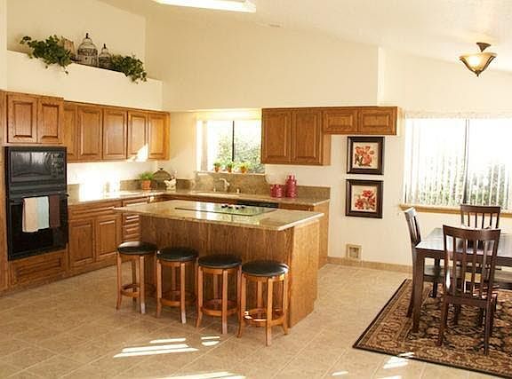 kitchen with island