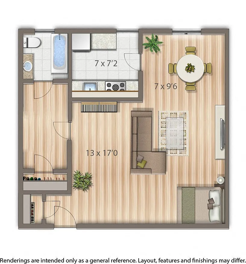 Floor plan Studio J
