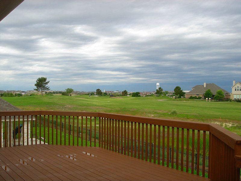 View from back deck on to golf course