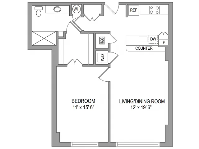 Floor plan 1X1
