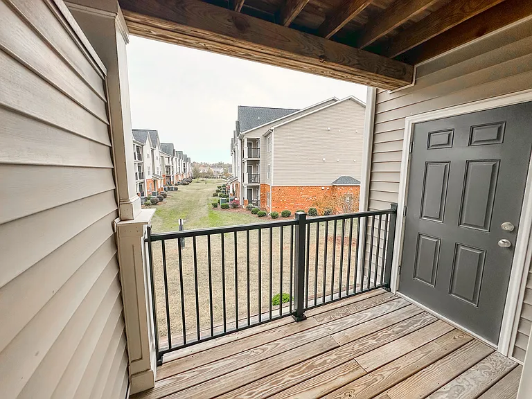 A 1-bedroom second floor balcony.