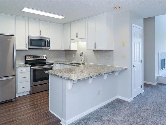 Kitchen into living room