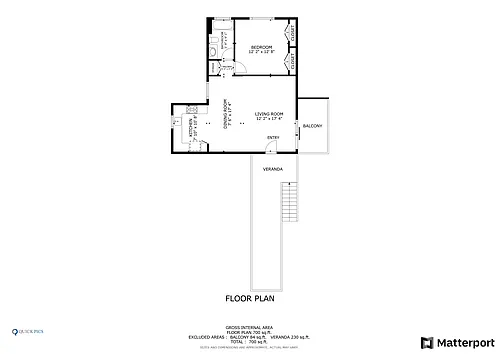 Floor plan One Bedroom