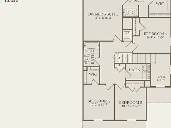 Springfield Floor Plan, Quick Move-In Home, Floor 2