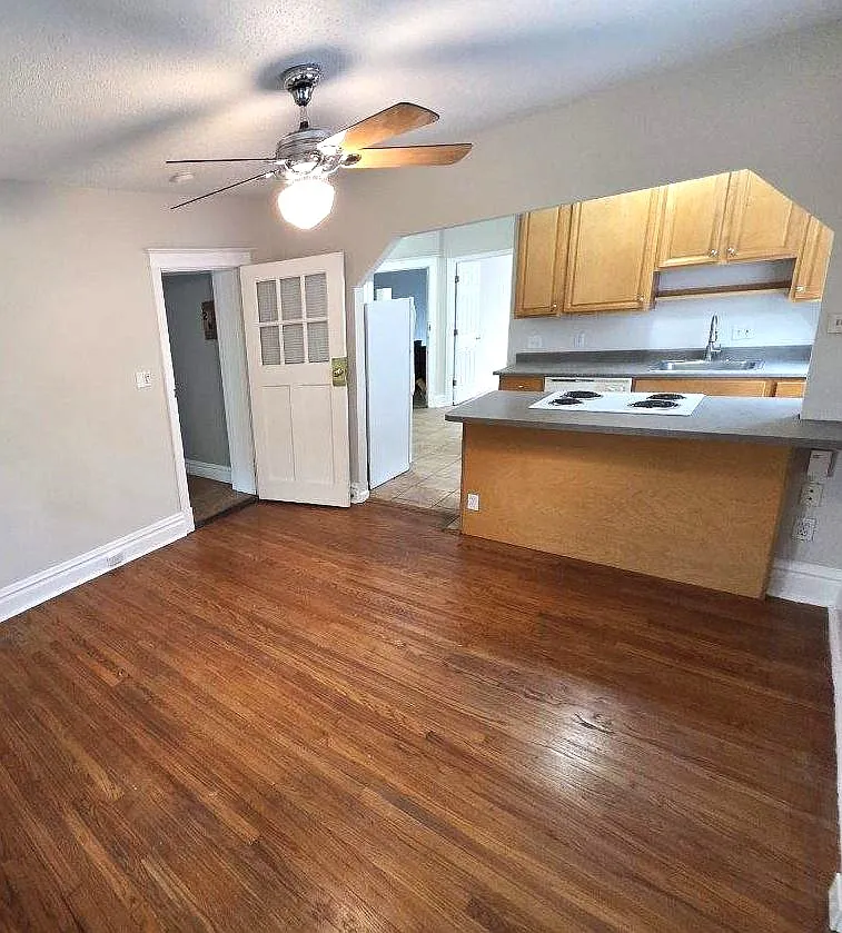 Living room view of kitchen - 4540 Flad Ave #W