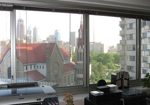 Living room view.