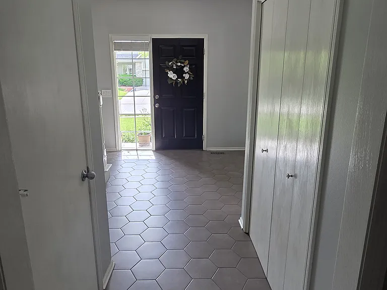 Foyer with front door.