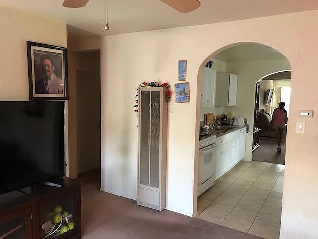 Arches going into kitchen