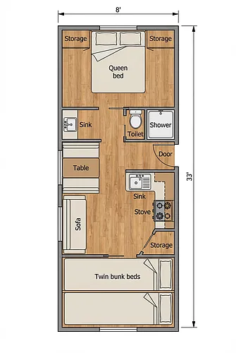 Floor plan The Camper