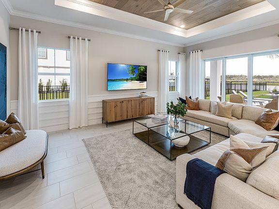 Gathering Room with Dropped Tray Ceiling