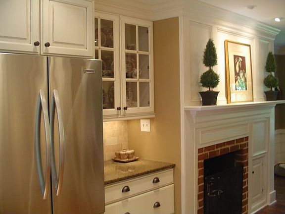 Kitchen fireplace