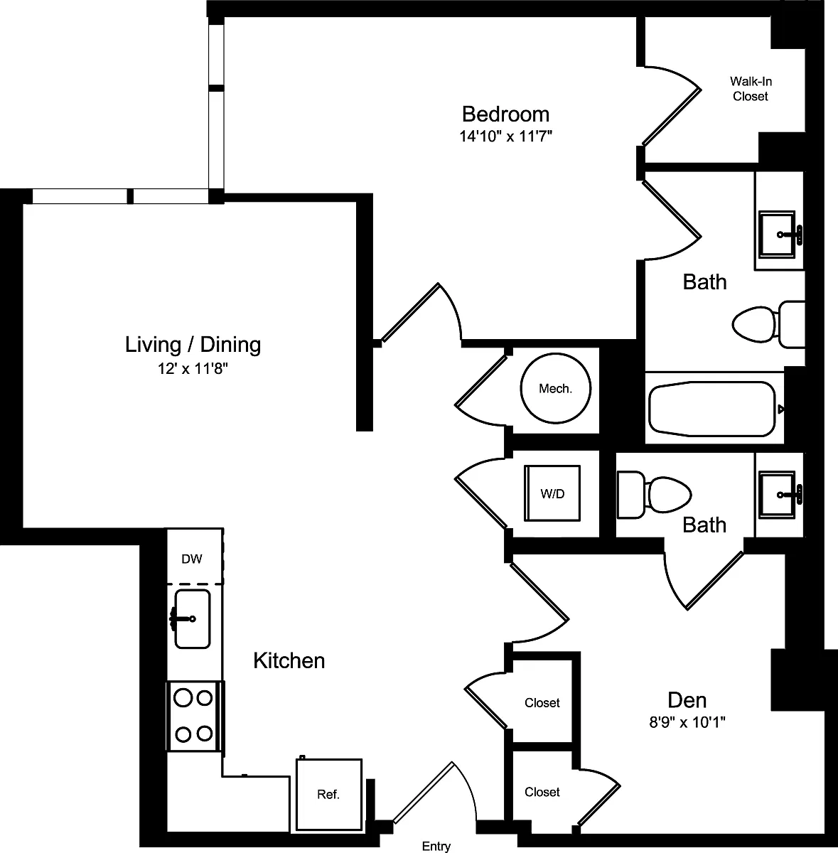 Floor plan D1A2