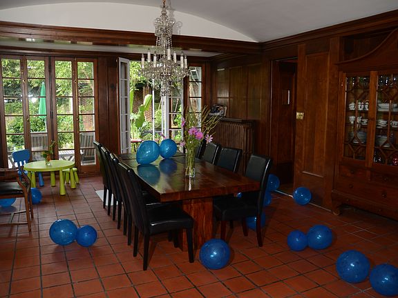 Dining room connects directly to foyer