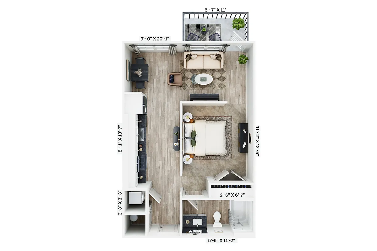 Floor plan S1 - Type A