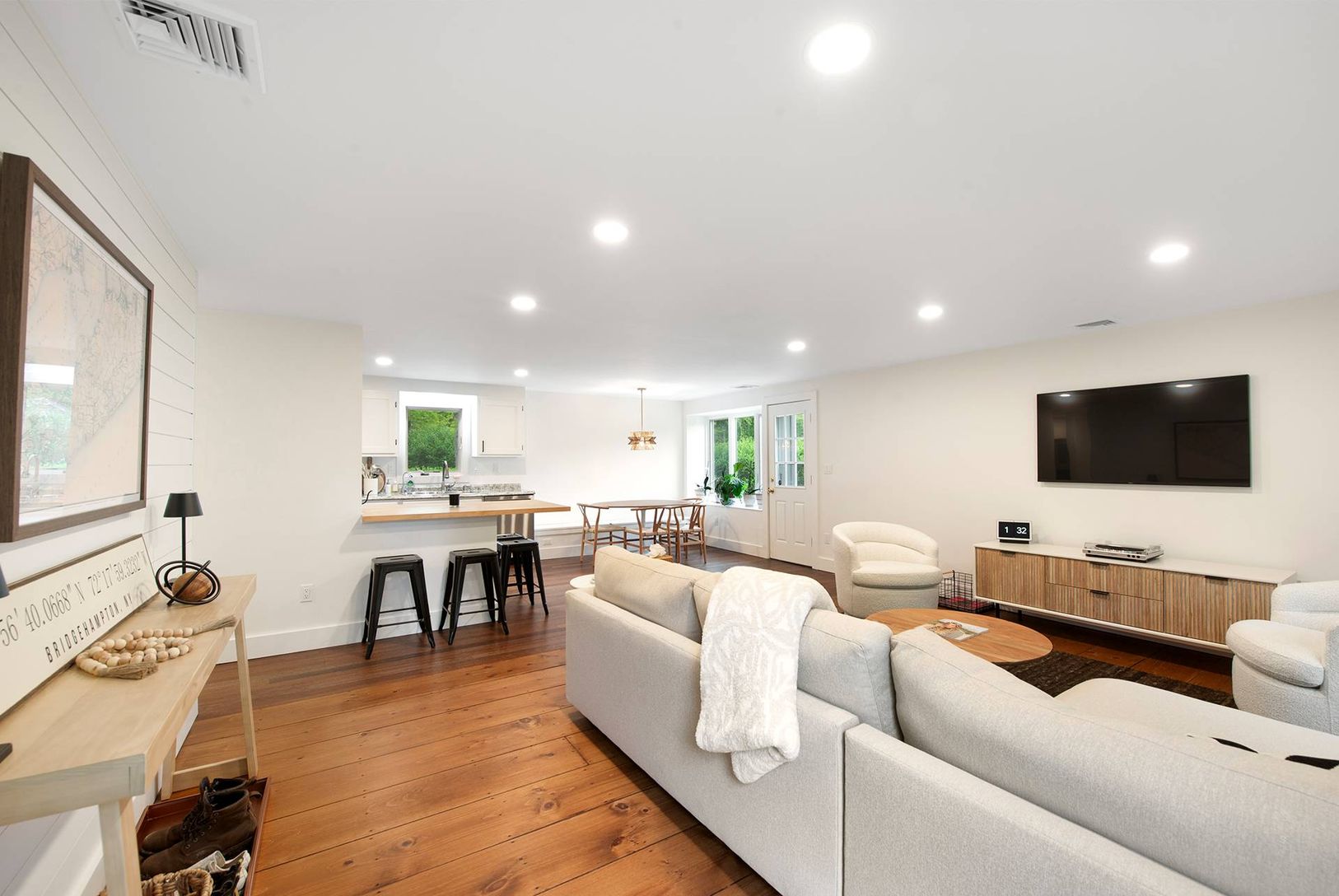  Our welcoming shiplap entryway 