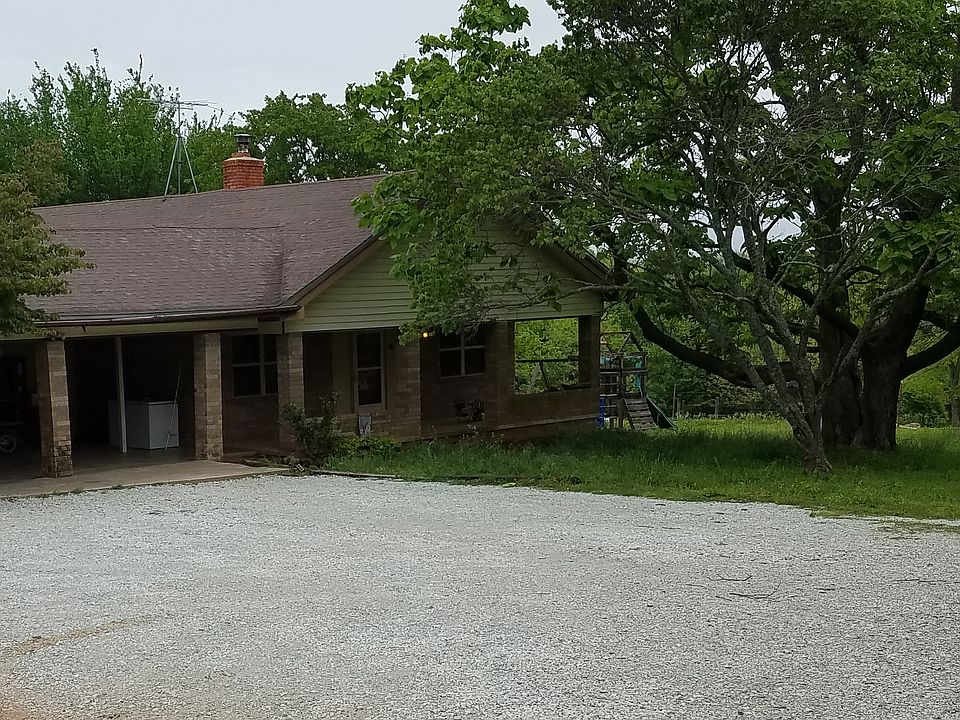 Front with large porch