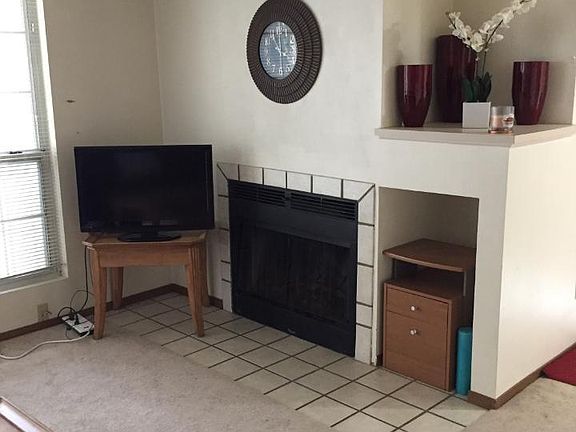 Living Room - Wood burning Fireplace
