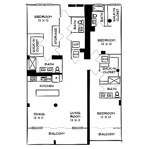 Floor plan The Park 3B