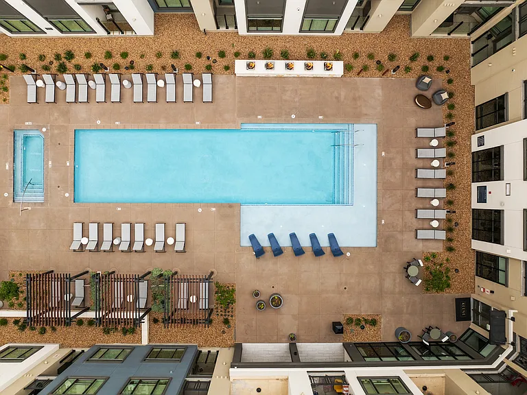 Aerial View of Keene Pool