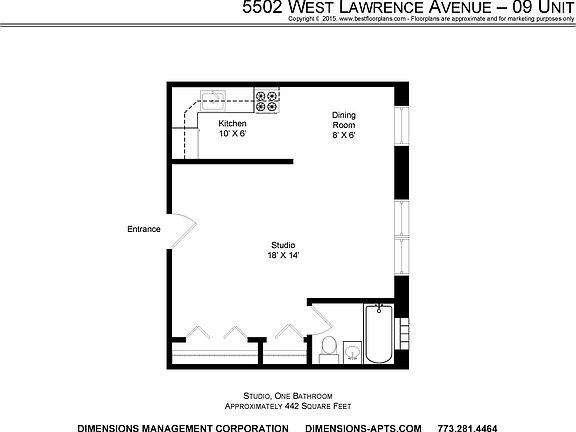 2nd image of 5502 W Lawrence Ave APT 209