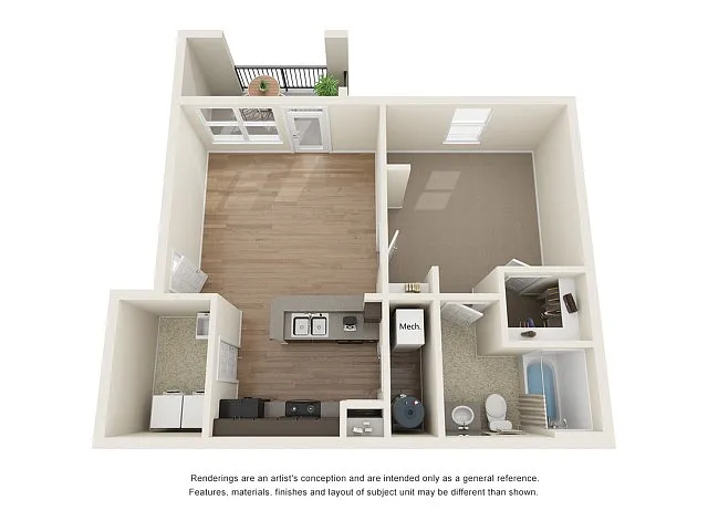 Floor plan 1BR