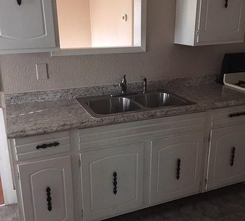 Kitchen with new counters