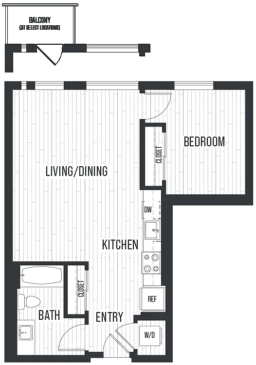 Floor plan 1E