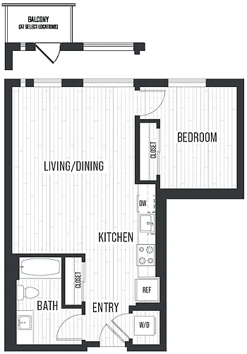 Floor plan 1E