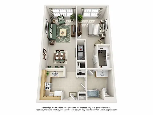 Floor plan 1BR