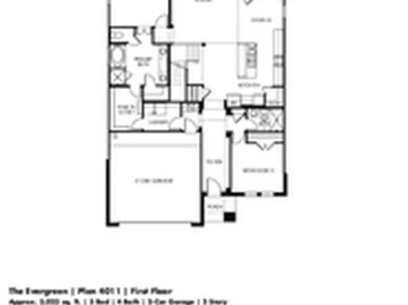 The Evergreen (4011) Plan, Sanford Farms - Classic Series