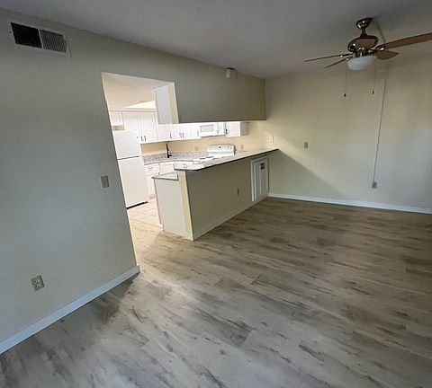 Dining room open to living room