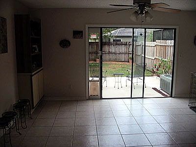 Back room and view of Back Yard