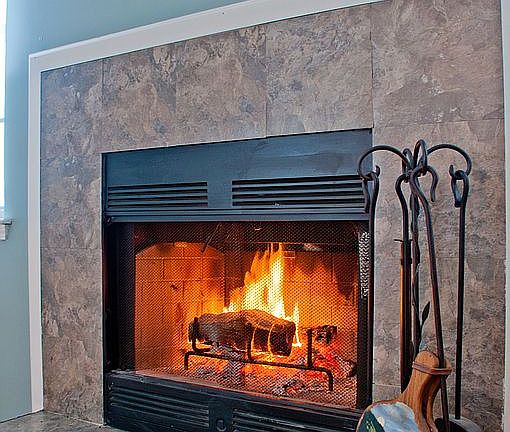 Wood burning fire place