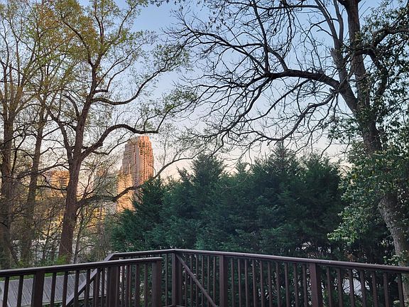 Great views of the city from the large back deck.