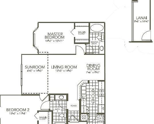 With sunroom without lanai