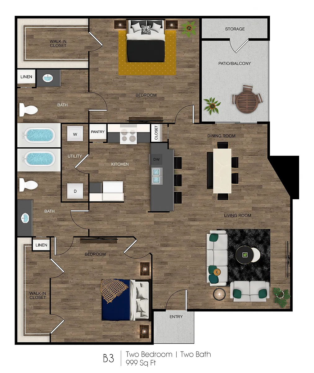 Floor plan B3