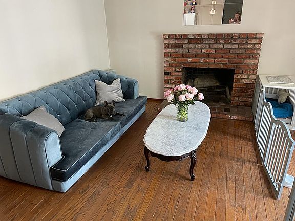 Family room with fireplace