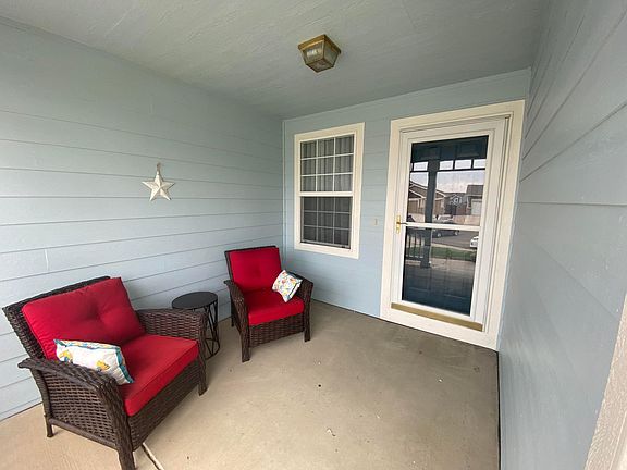 Spacious front porch