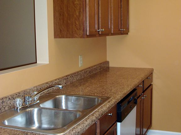 New cabinets, countertop, flooring