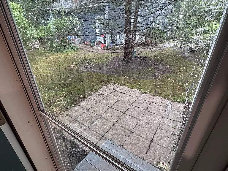 Back door and 10x10 Patio.