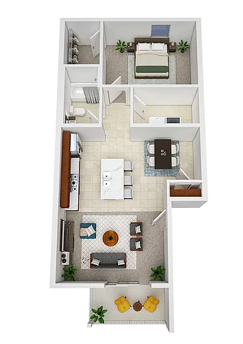 Floor plan 1X1