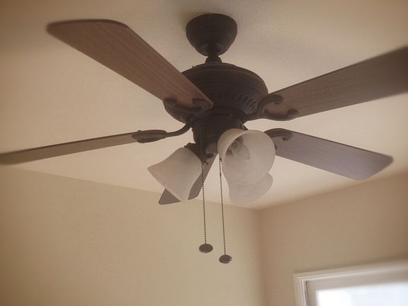 Ceiling fans in bedrooms