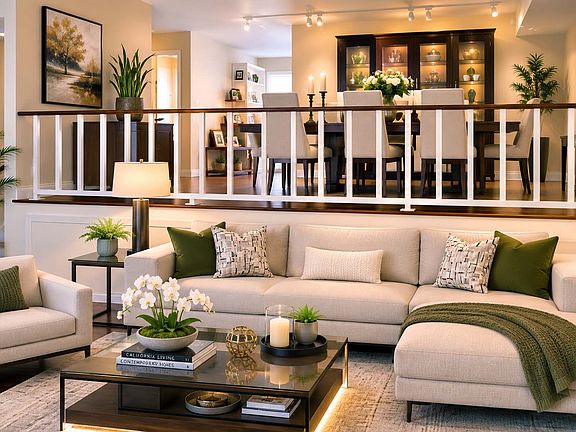 Living area - 1st floor. 16' high ceiling