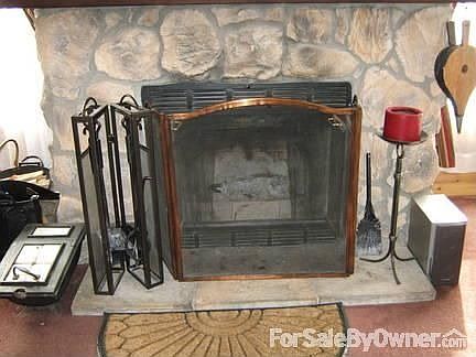 fireplace in family room