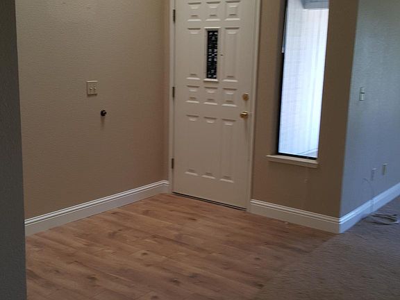 View of Front door from Kitchen area