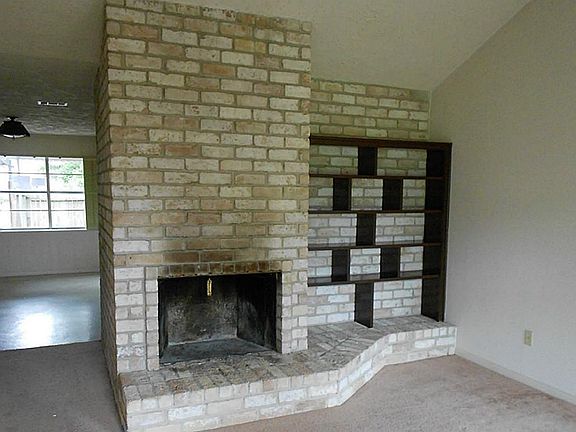 Living room with fire place